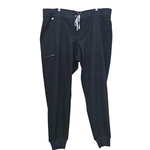FIGS Women's Zamora Jogger Scrub Pants Black Size XXL Technical Collection